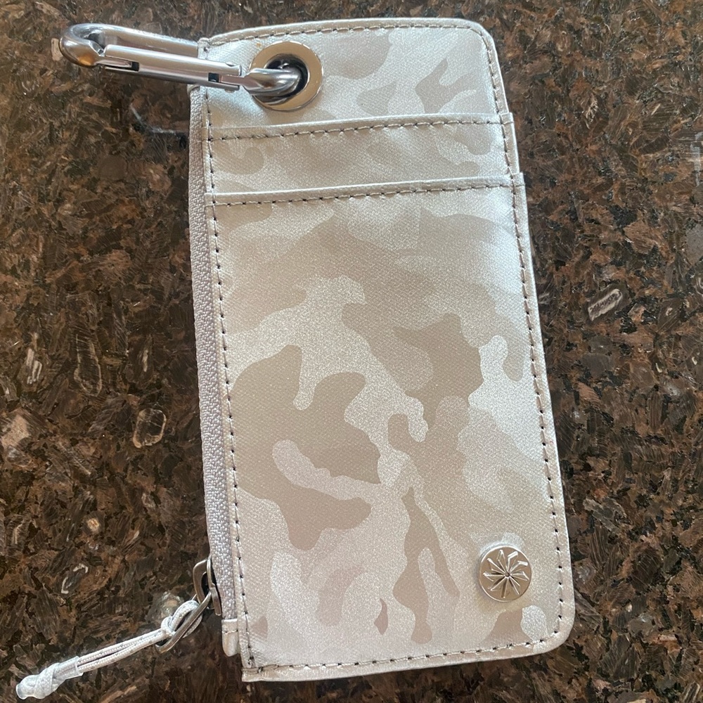 Athleta Silver Camo Coffee Run Wallet